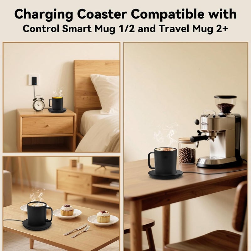 Cisain Charging Coaster 2 Compatible with Temperature Control Smart Mug 2,Mug1, Mug Power Cord for Em/BER Smart Temperature Control Mugs - Image 5